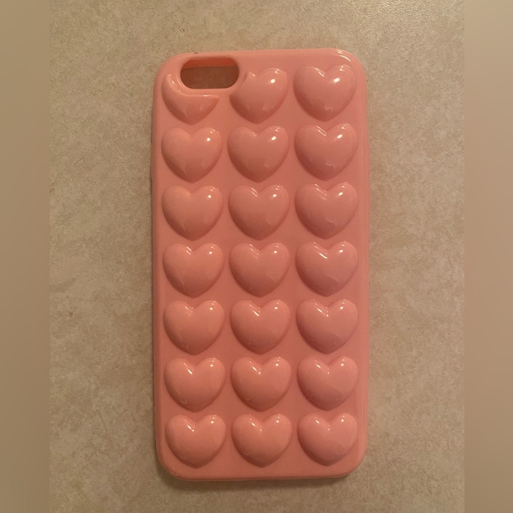 Pink jelly heart case